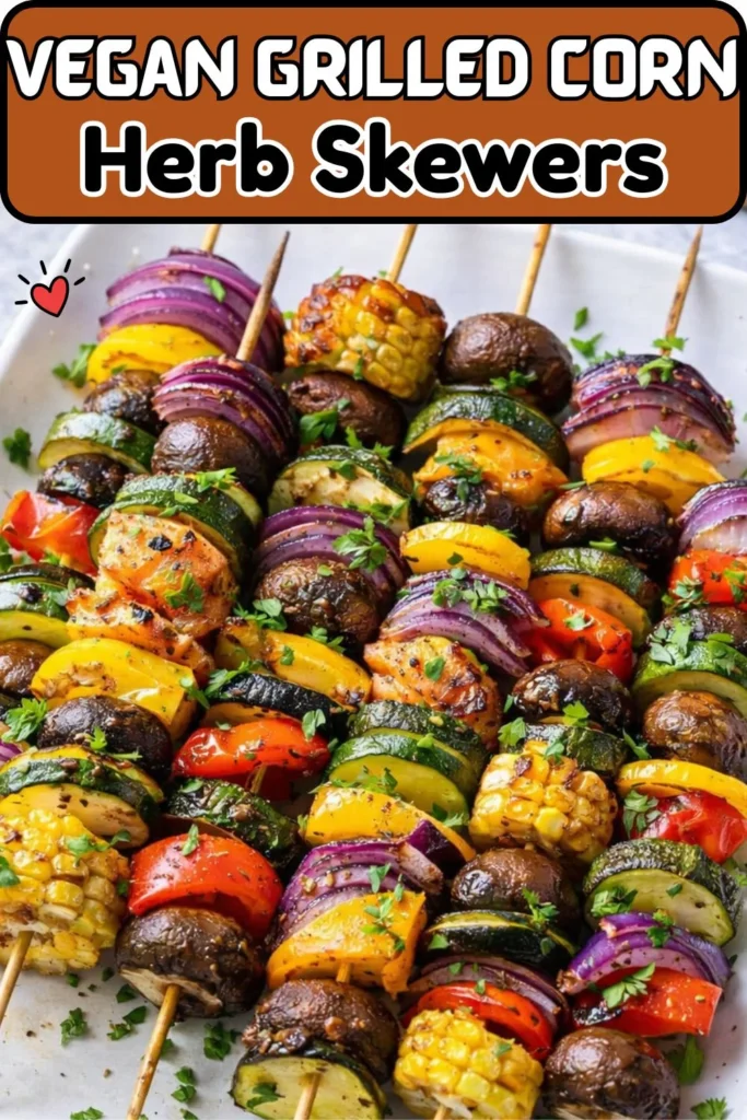 Vegan Grilled Corn & Herb Skewers