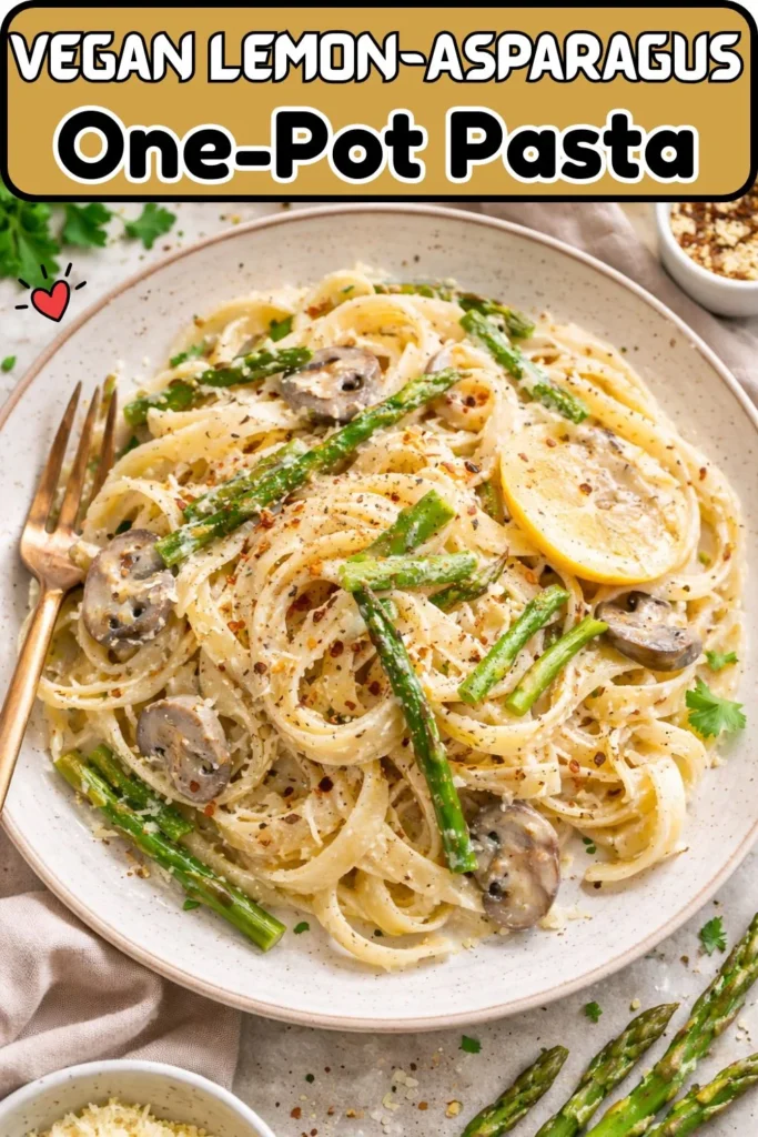 Vegan Lemon-Asparagus One-Pot Pasta
