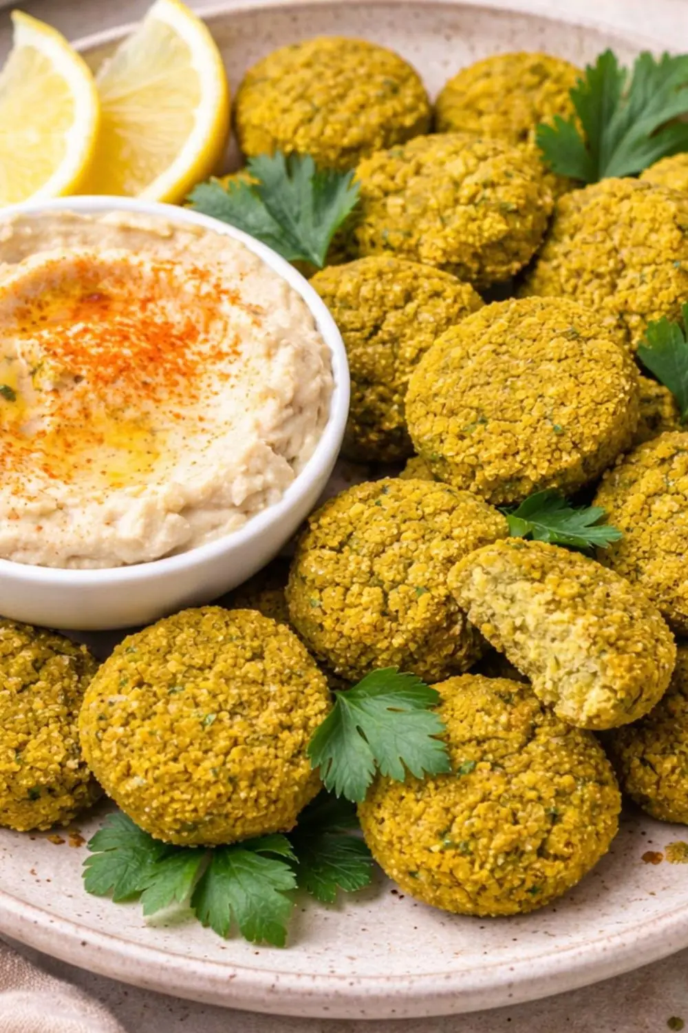 Vegan Lemon-Dill Baked Falafel