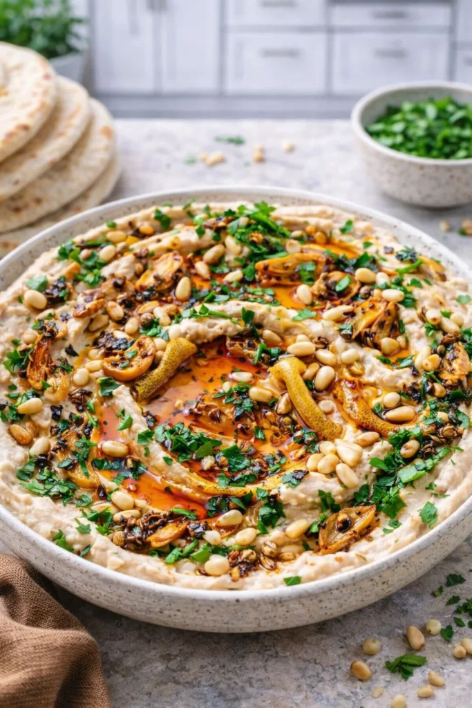 Vegan Lemony White Bean Dip with Crudités