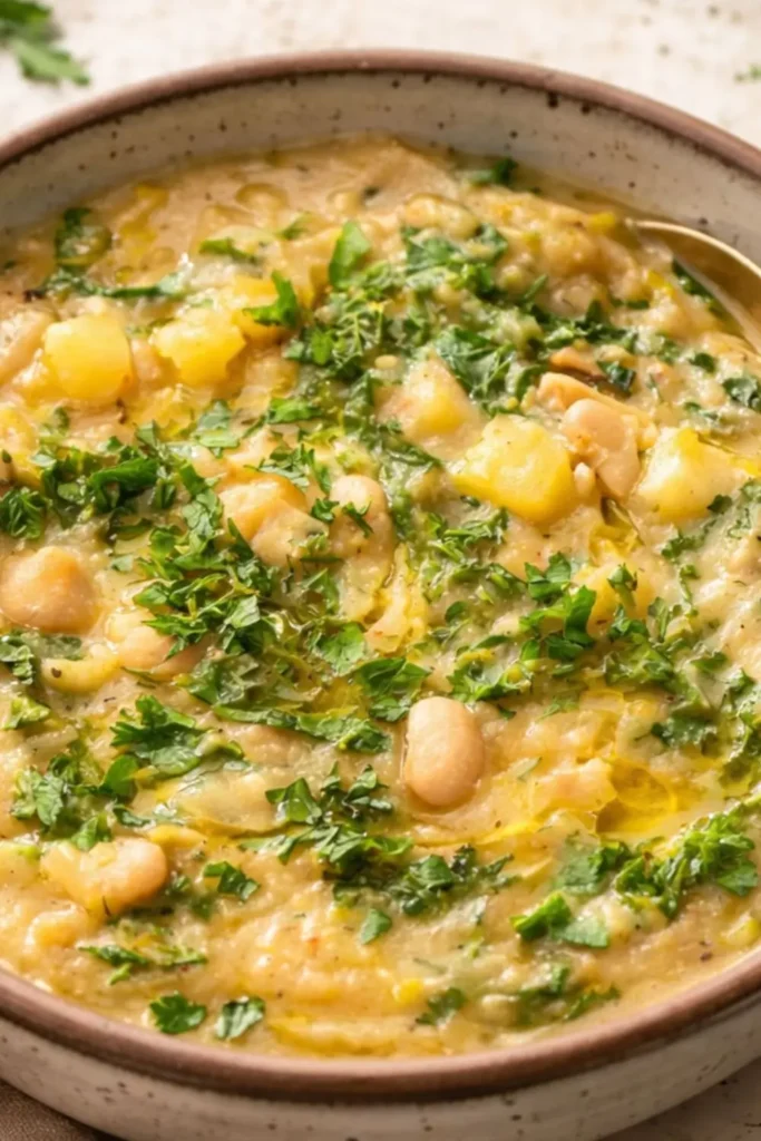 Vegan Light Creamy Leek & New Potato Soup