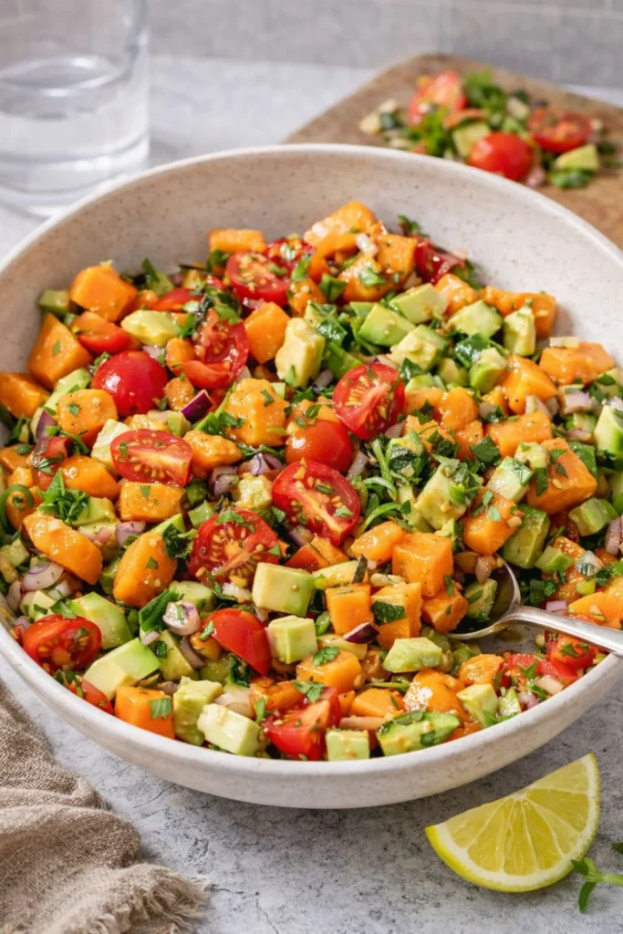 Vegan Mango Avocado Salsa Cups