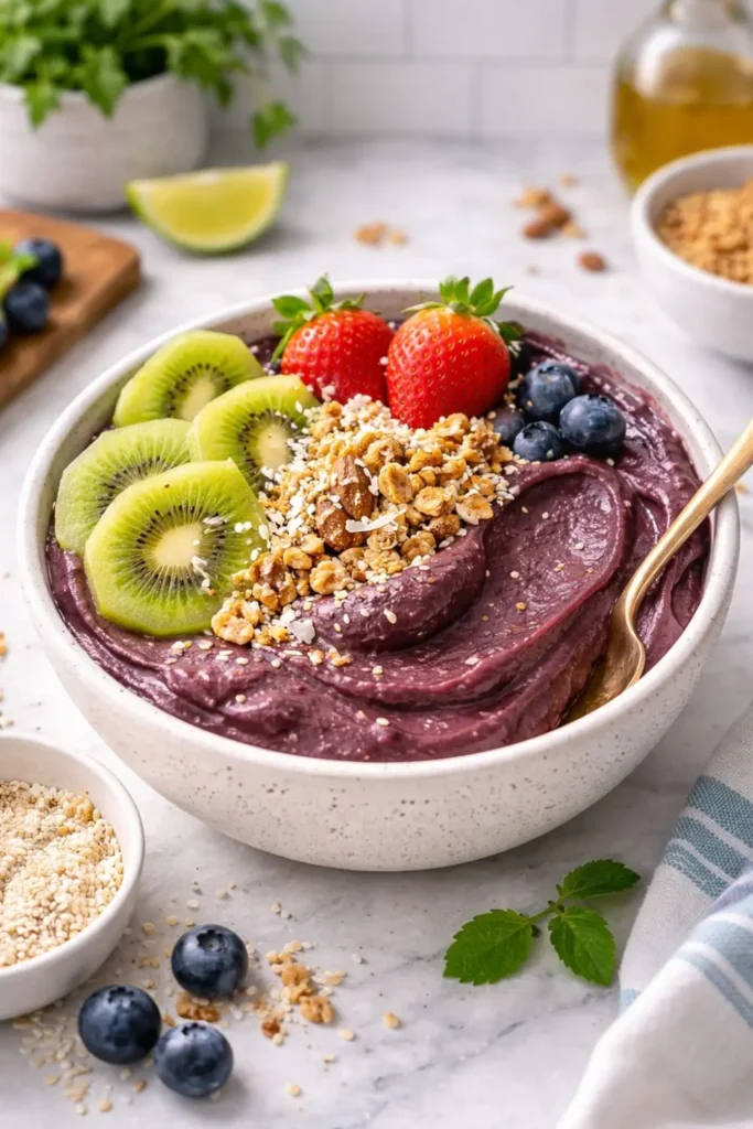 Vegan Mixed Berry Açaà Bowl