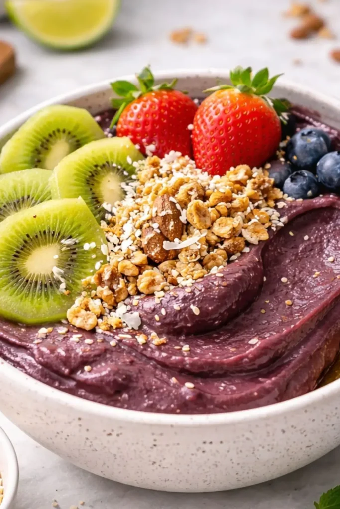 Vegan Mixed Berry Açaí Bowl