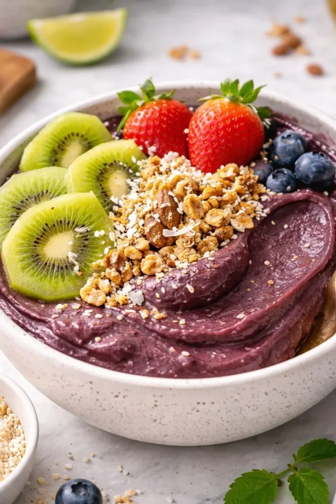 Vegan Mixed Berry Açaí Bowl