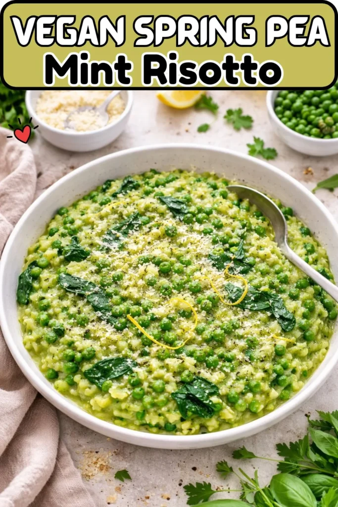 Vegan Spring Pea & Mint Risotto