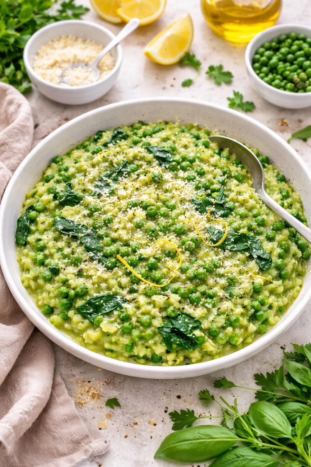 Vegan Spring Pea & Mint Risotto (45-Minute) — spring dinner recipe ...