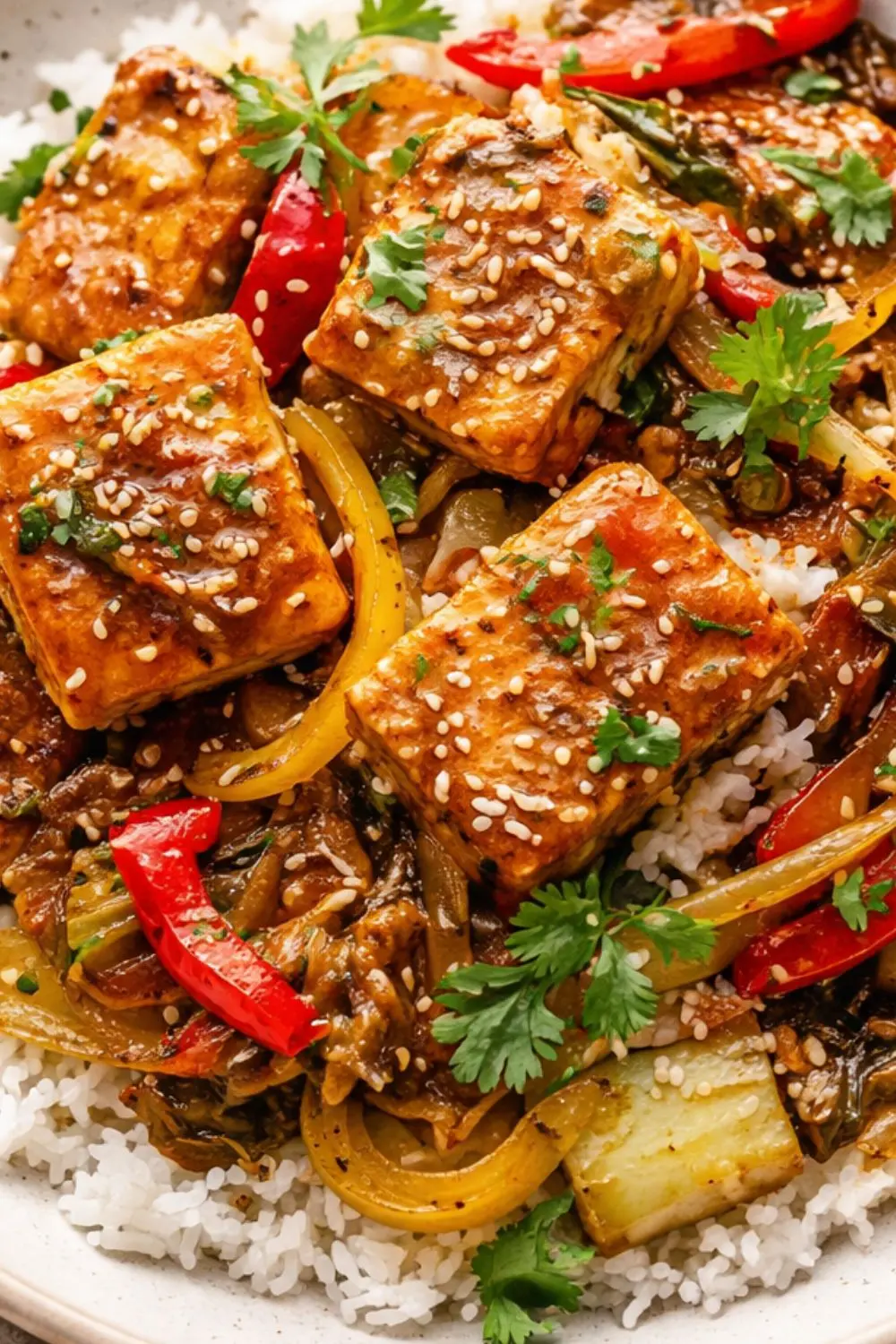 Vegan Thai-Style Green Mango & Tofu Stir-Fry Light Spring Dinner