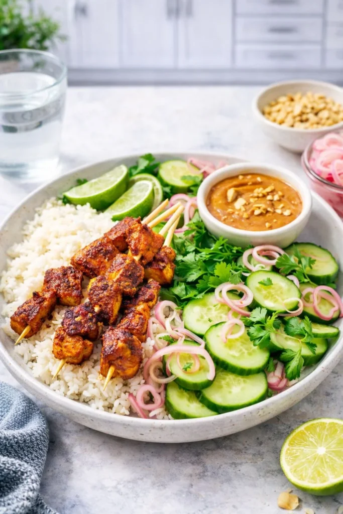 Vegan Thai Tofu Satay Lettuce Wraps