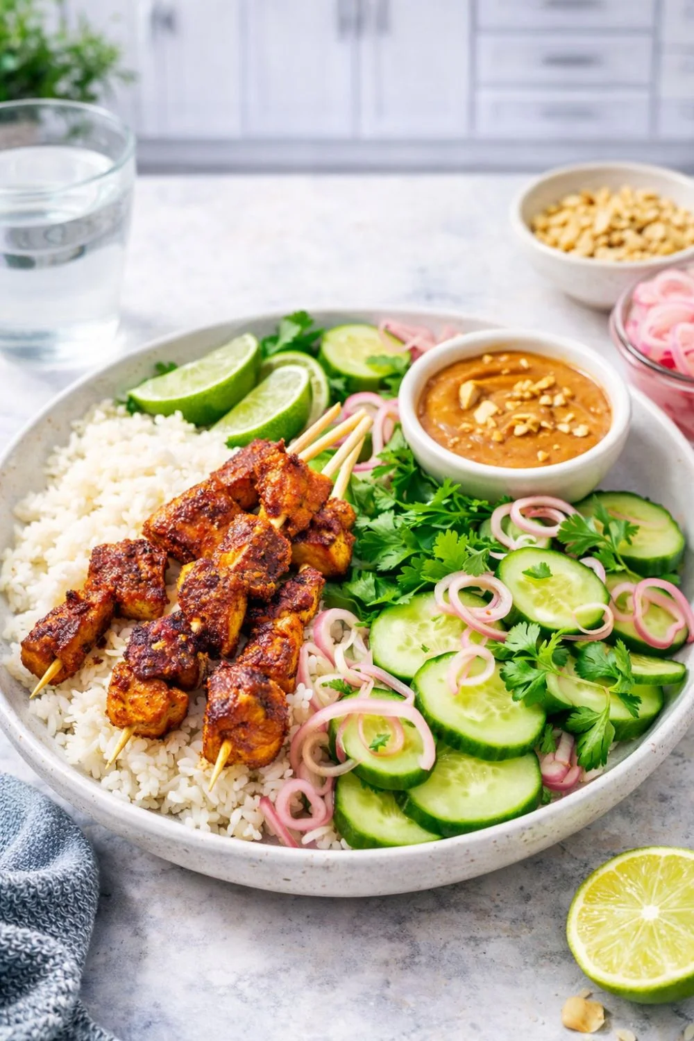 Vegan Thai Tofu Satay Lettuce Wraps