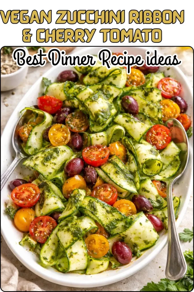 Vegan Zucchini Ribbon & Cherry Tomato