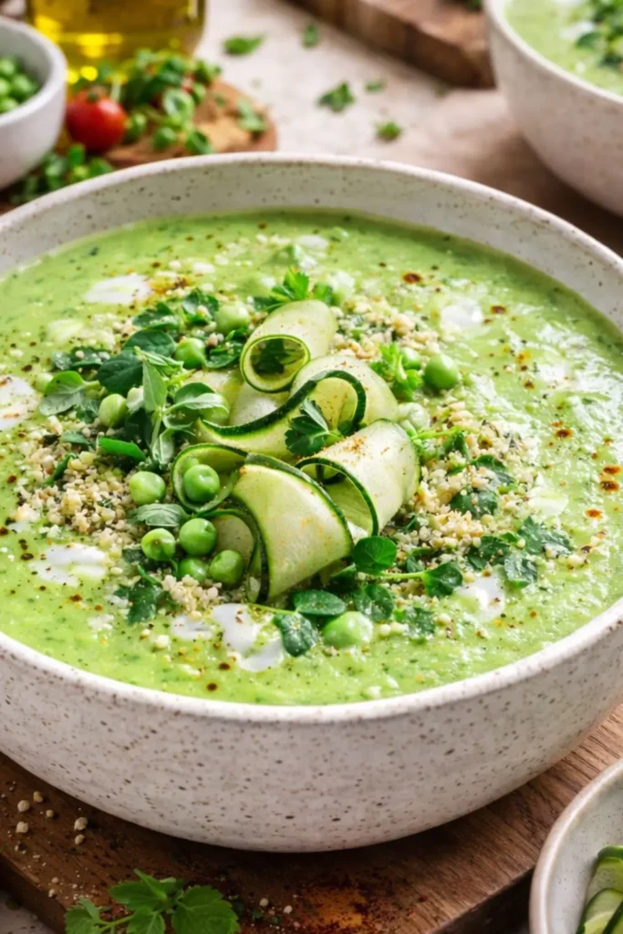 Creamy Vegan Avocado Gazpacho