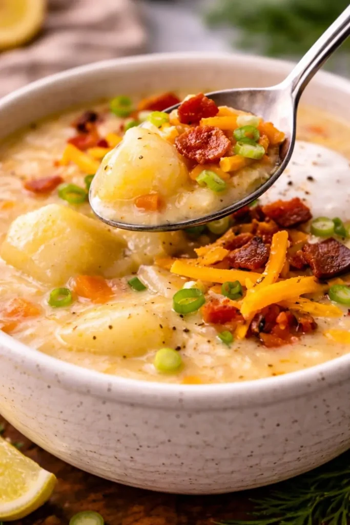 Creamy Vegan Potato Soup Easy