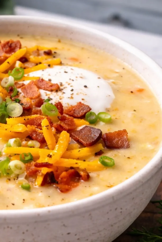 Creamy Vegan Potato Soup Easy