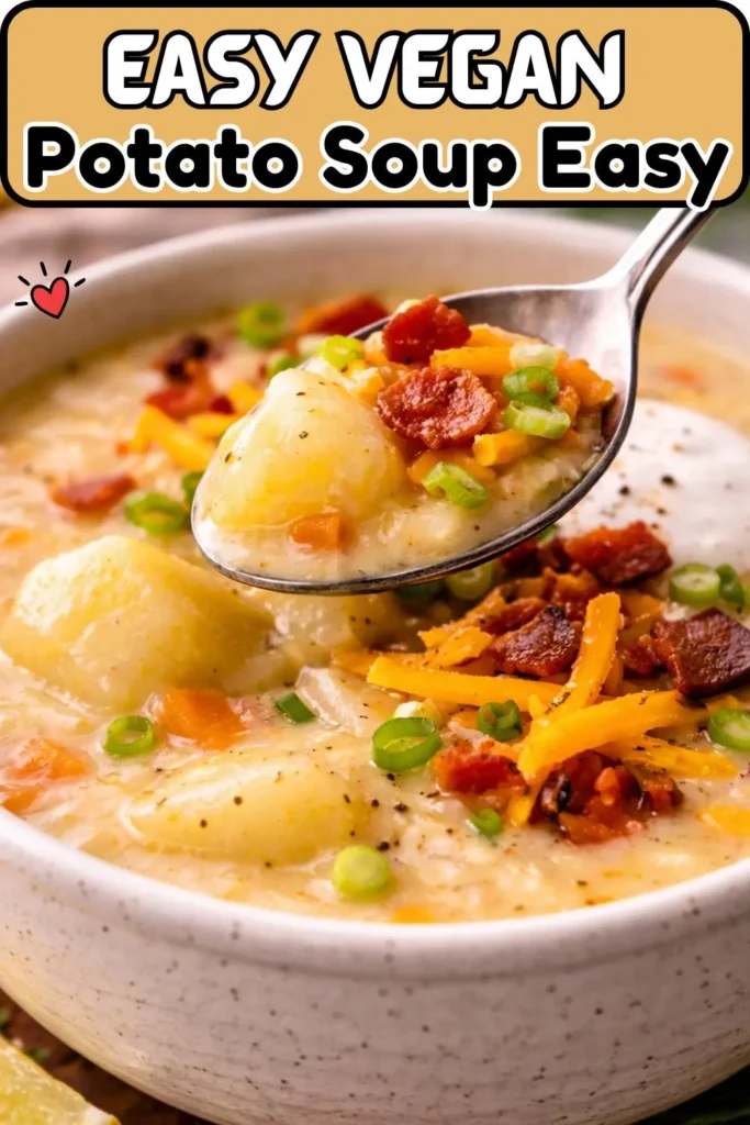 Creamy Vegan Potato Soup Easy