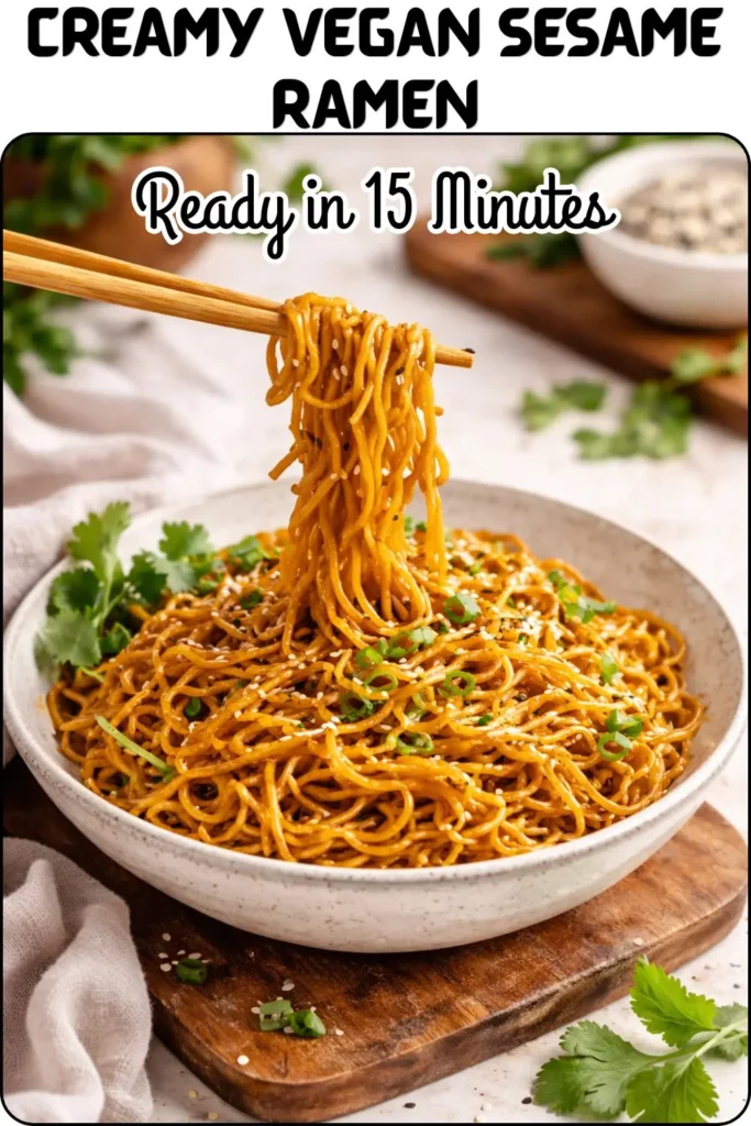 Creamy Vegan Sesame Ramen