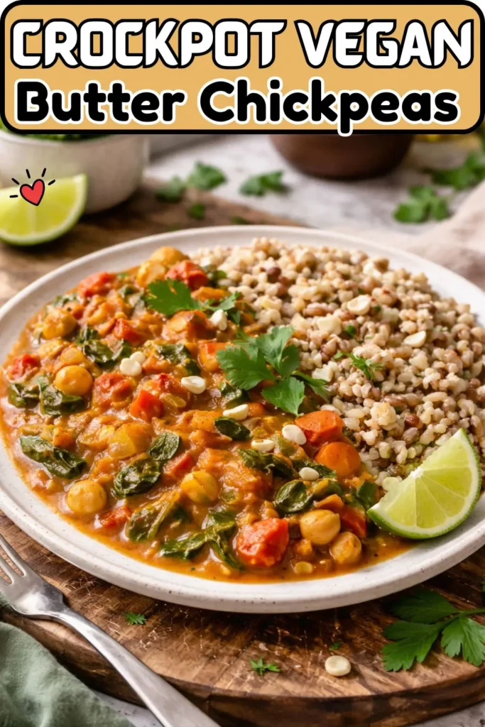 Crockpot Vegan Butter Chickpeas