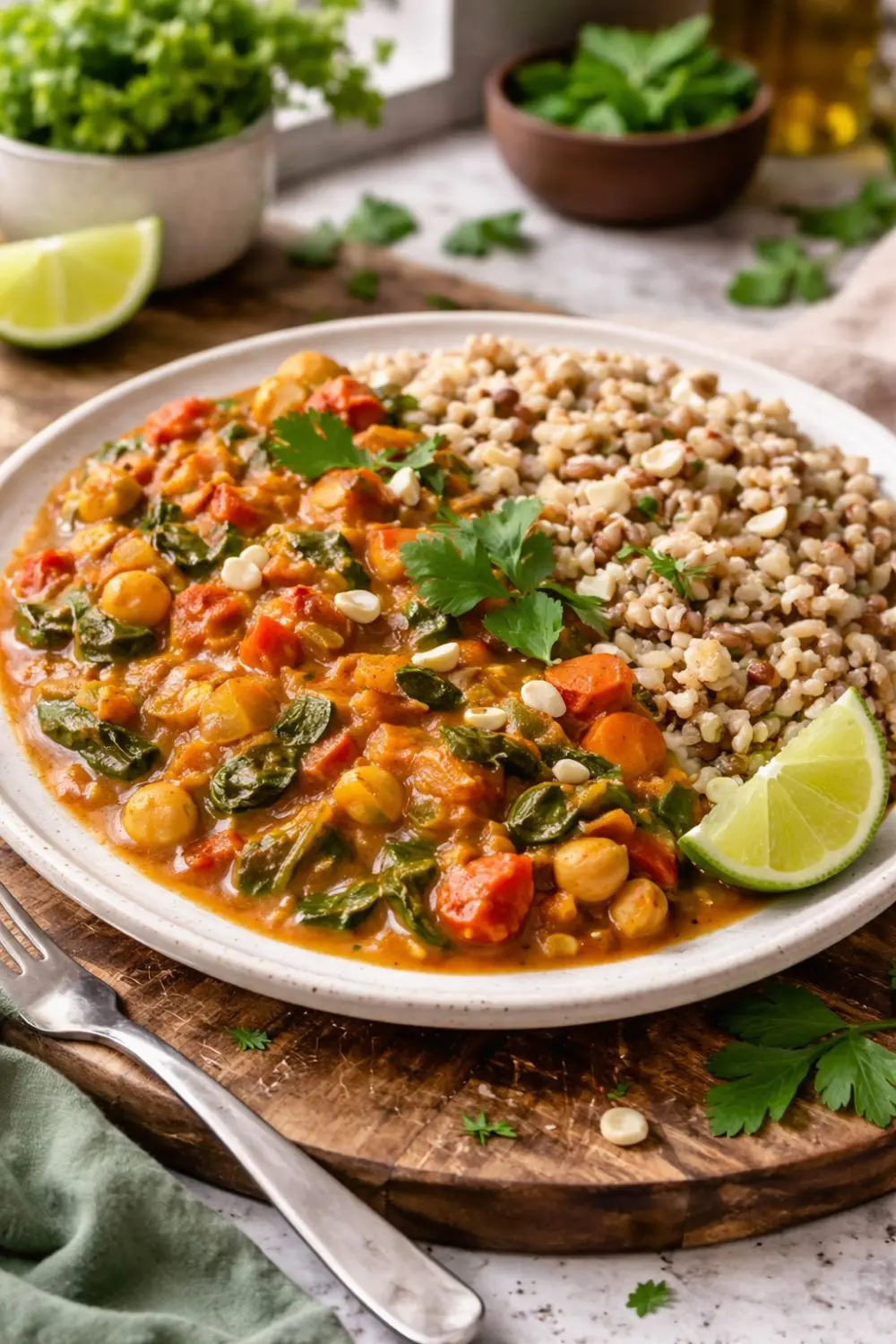 Crockpot Vegan Butter Chickpeas