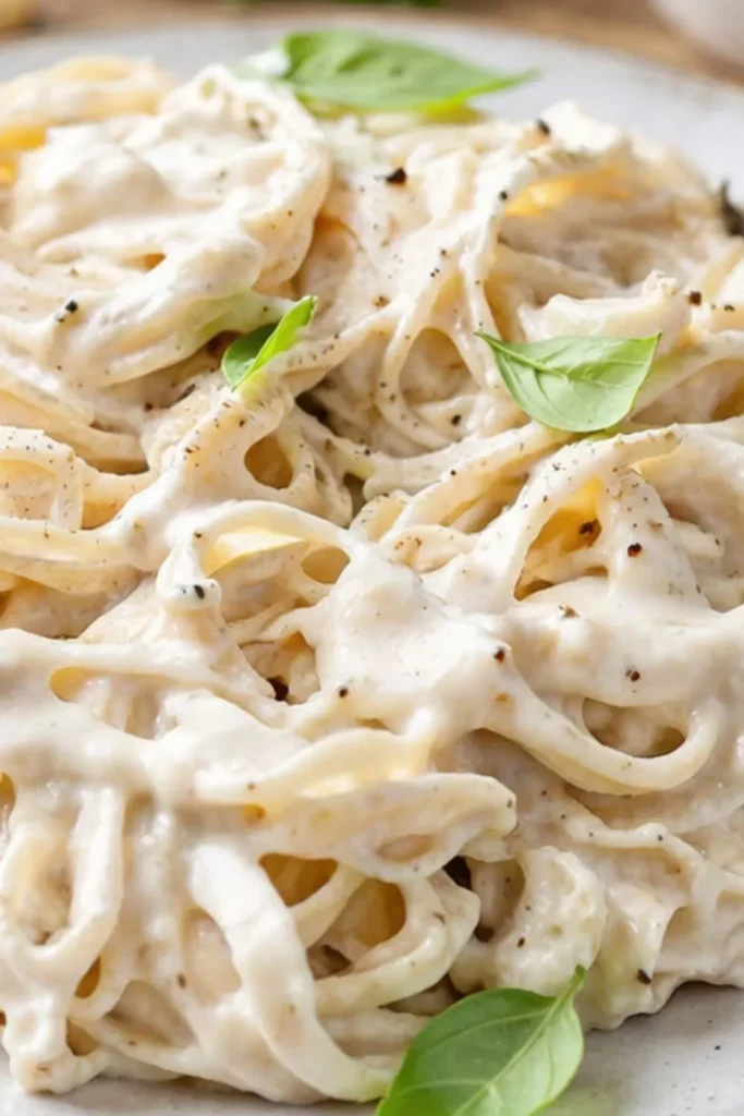 Crockpot Vegan Fettuccine Alfredo