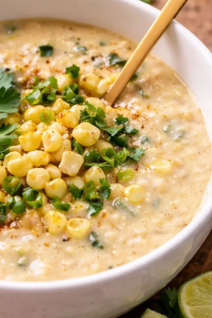 Crockpot Vegan Roasted Corn and Poblano Stew