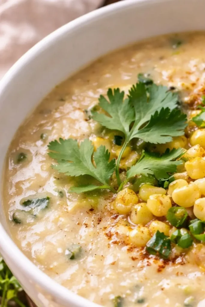 Crockpot Vegan Roasted Corn and Poblano Stew