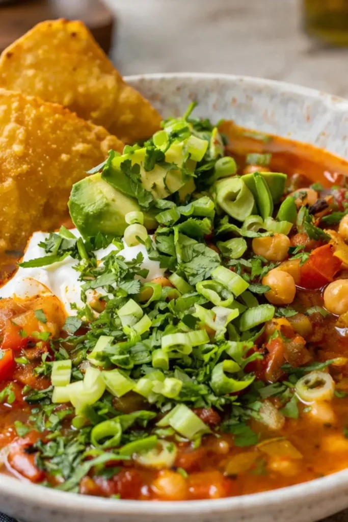 Dump and Go Vegan Chickpea Taco Soup