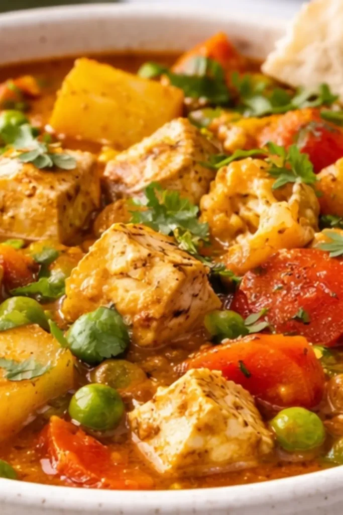Easy Slow Cooker Vegan Chickpea Tikka Masala