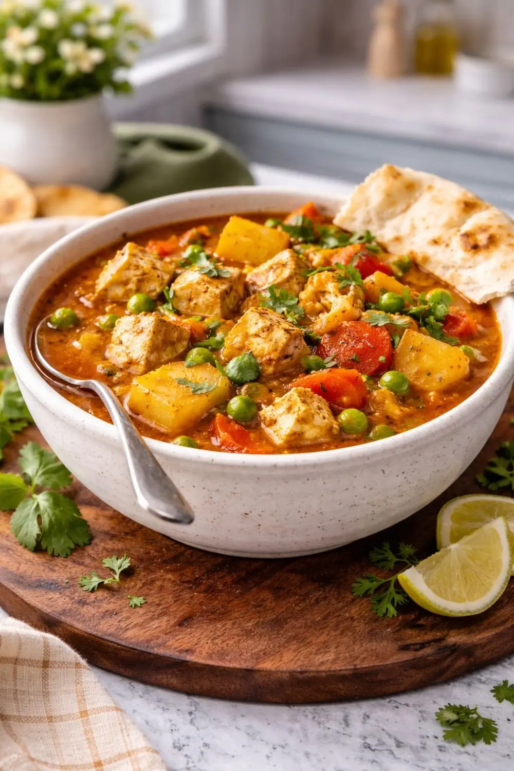 Easy Slow Cooker Vegan Chickpea Tikka Masala