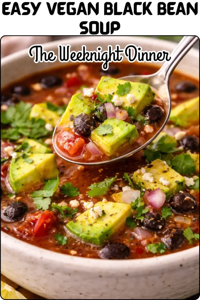Easy Vegan Black Bean Soup