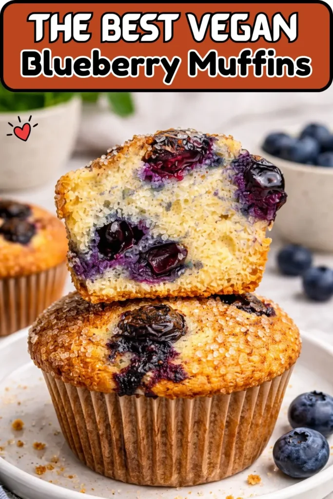 Easy Vegan Blueberry Muffins