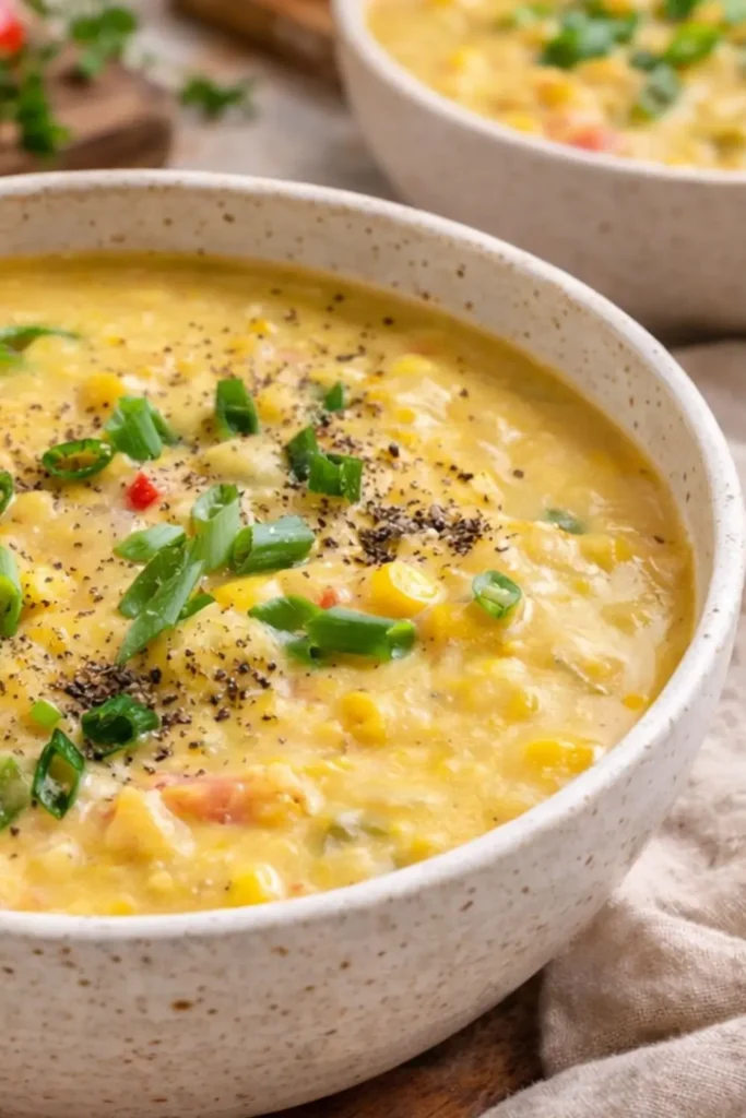 Easy Vegan Corn Chowder