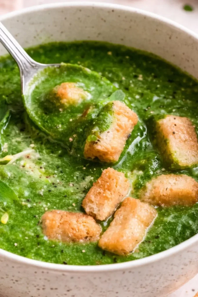 Easy Vegan Creamy Spinach Soup