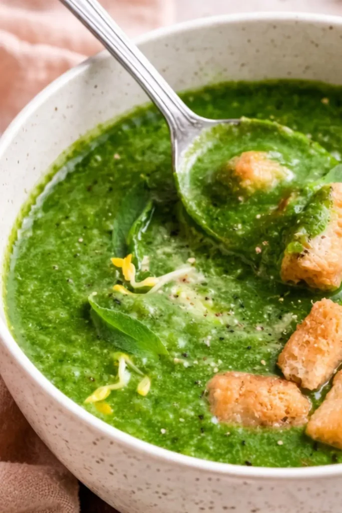 Easy Vegan Creamy Spinach Soup