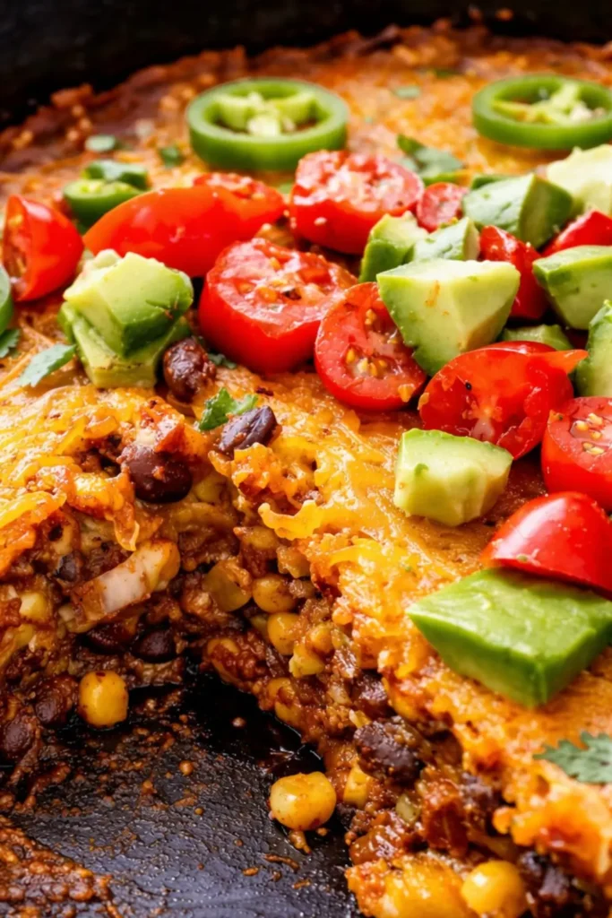 Easy Vegan Crockpot Enchilada Casserole