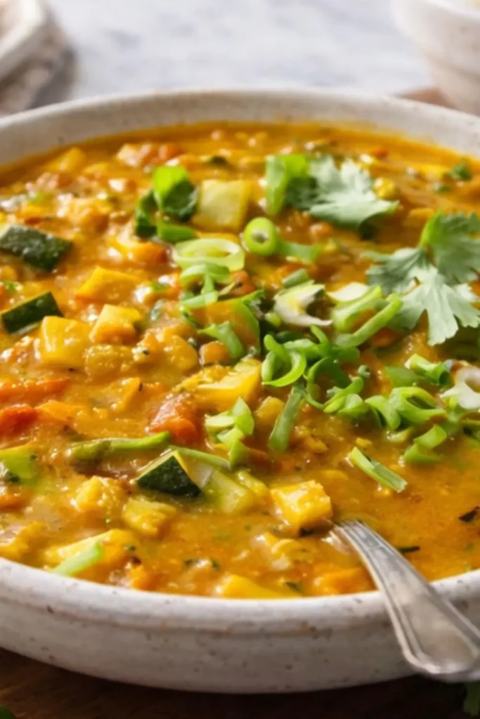 Easy Vegan Detox Green Vegetable Soup