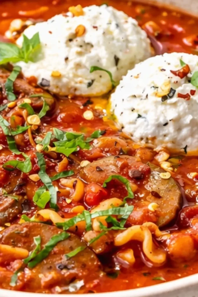 Easy Vegan Lasagna Soup