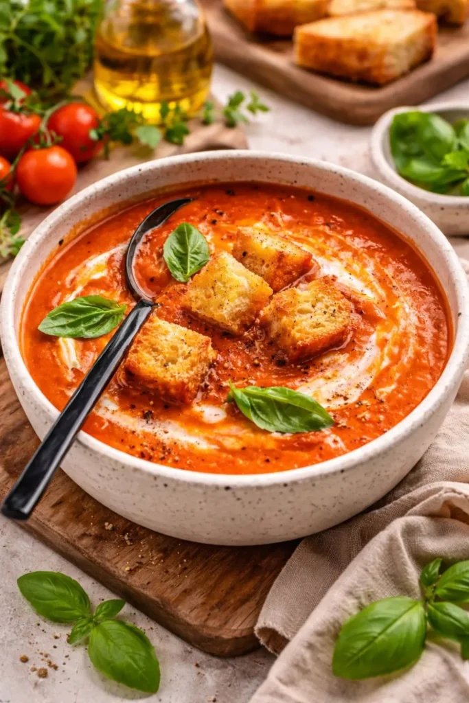 Easy Vegan Roasted Tomato Soup