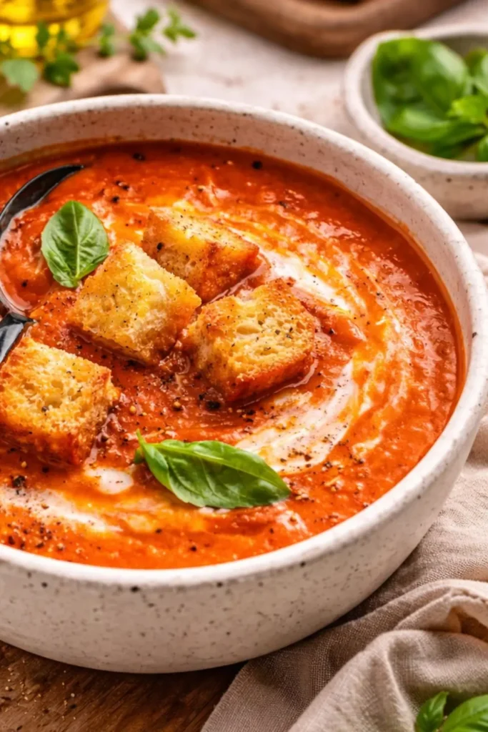 Easy Vegan Roasted Tomato Soup