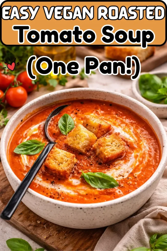 Easy Vegan Roasted Tomato Soup