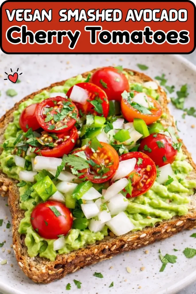 Easy Vegan Smashed Avocado Toast
