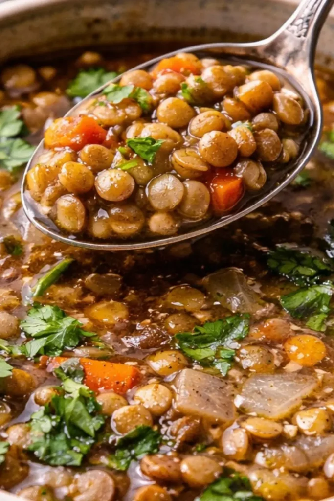 High-Protein Vegan Crockpot Lentil and Chickpea Stew