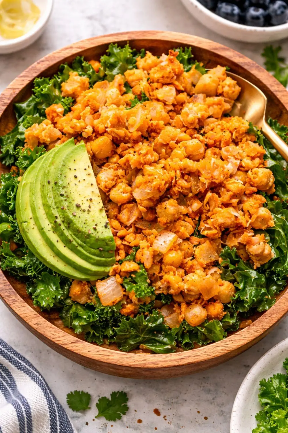 Savory Vegan Avocado Chickpea Scramble