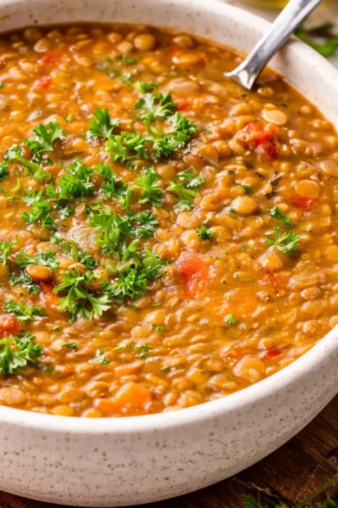 Slow Cooker Vegan Red Lentil Dal