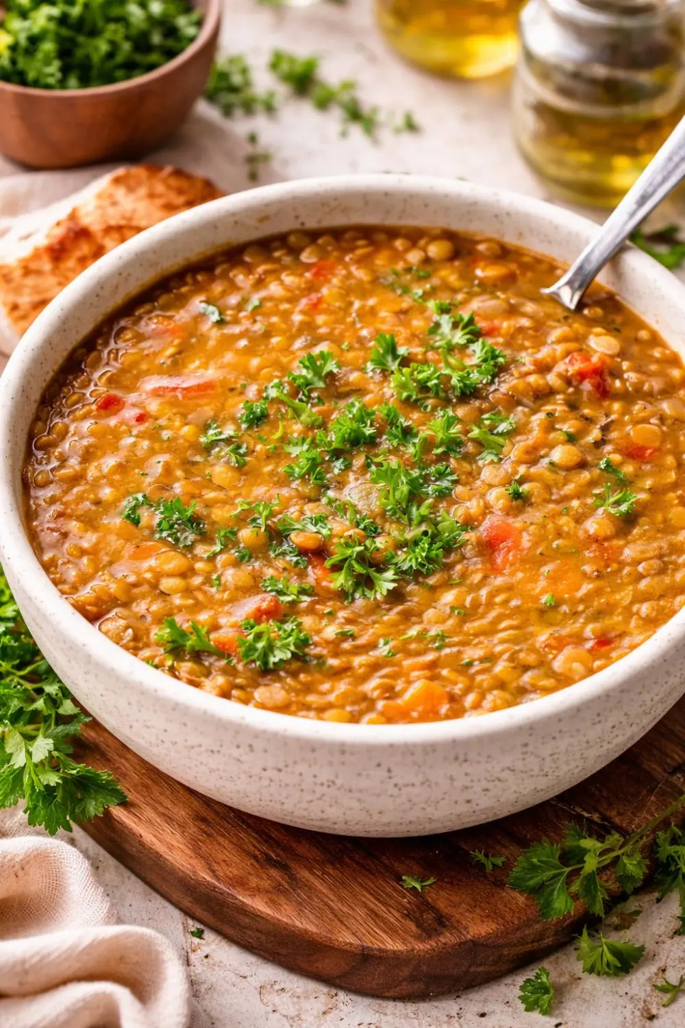 Slow Cooker Vegan Red Lentil Dal
