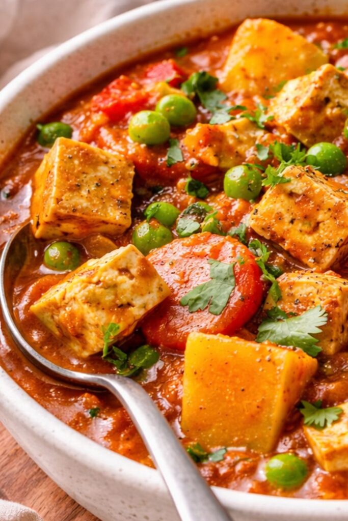 Slow Cooker Vegan Tofu Tikka Masala