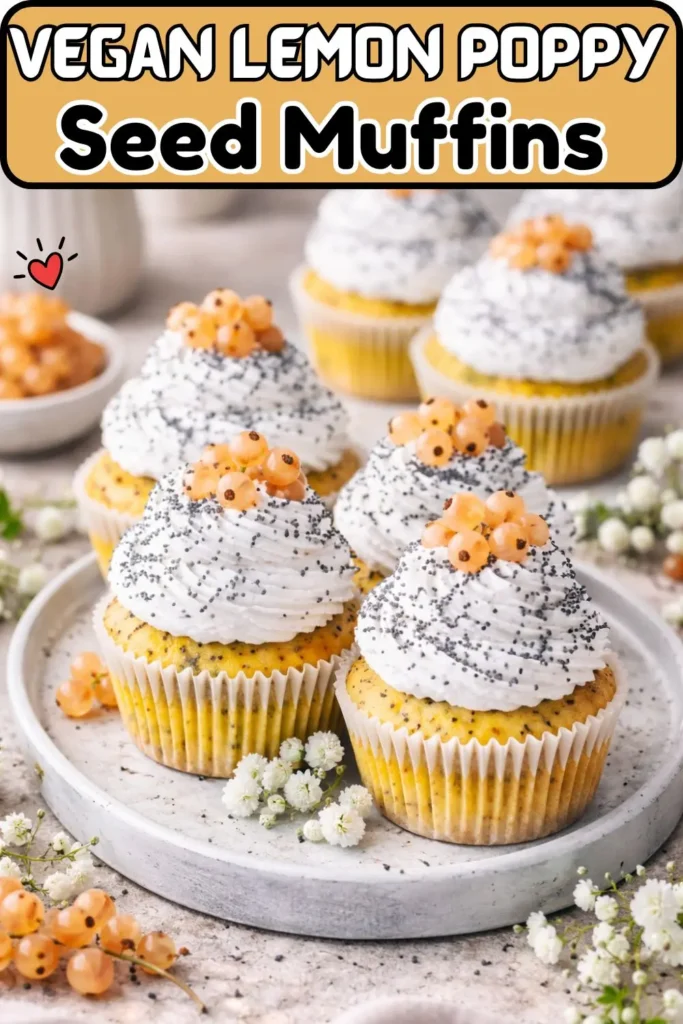 Vegan Lemon Poppy Seed Muffins