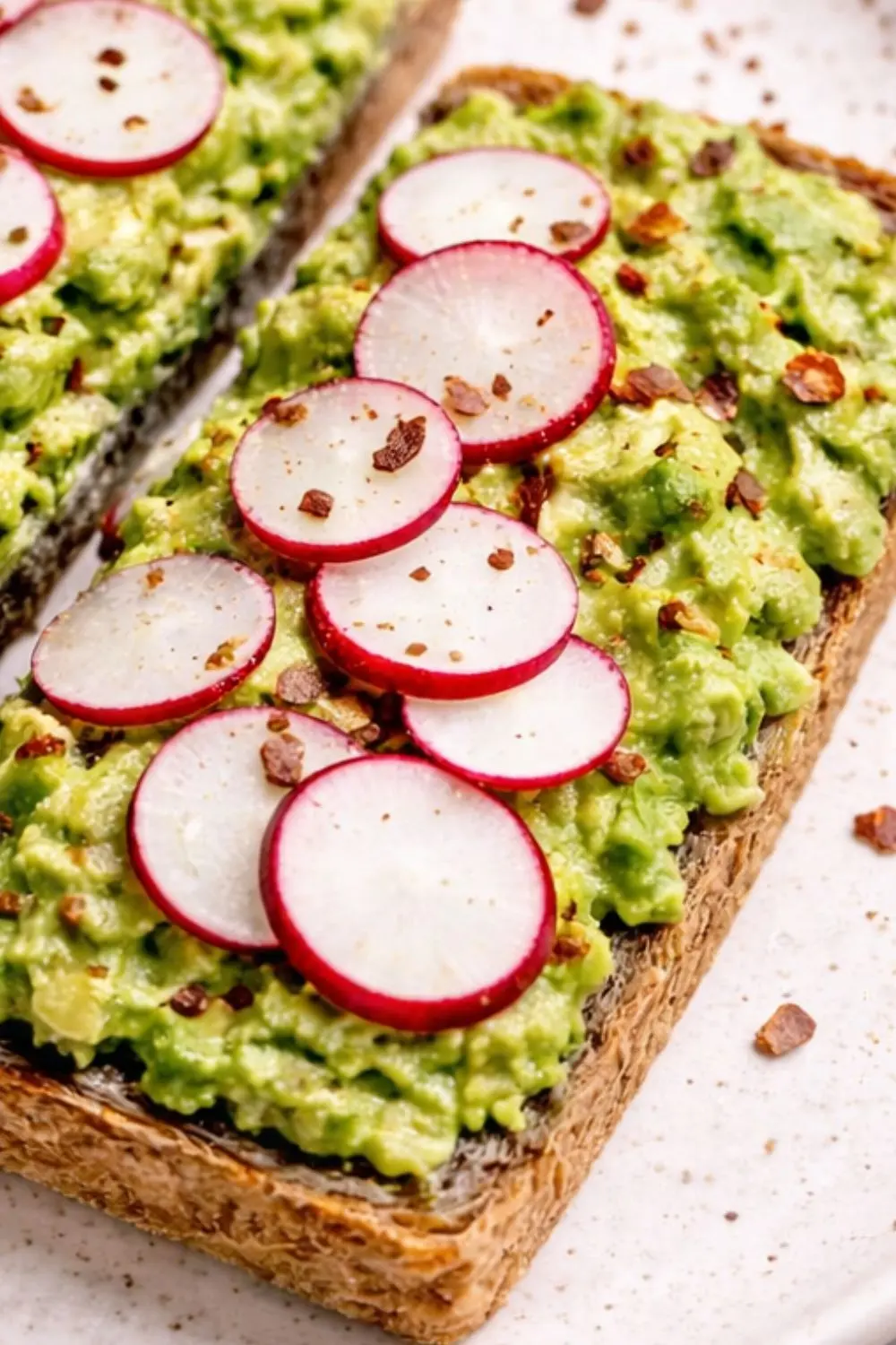 Vegan Breakfast Toast with Avocado and Radish Salsa