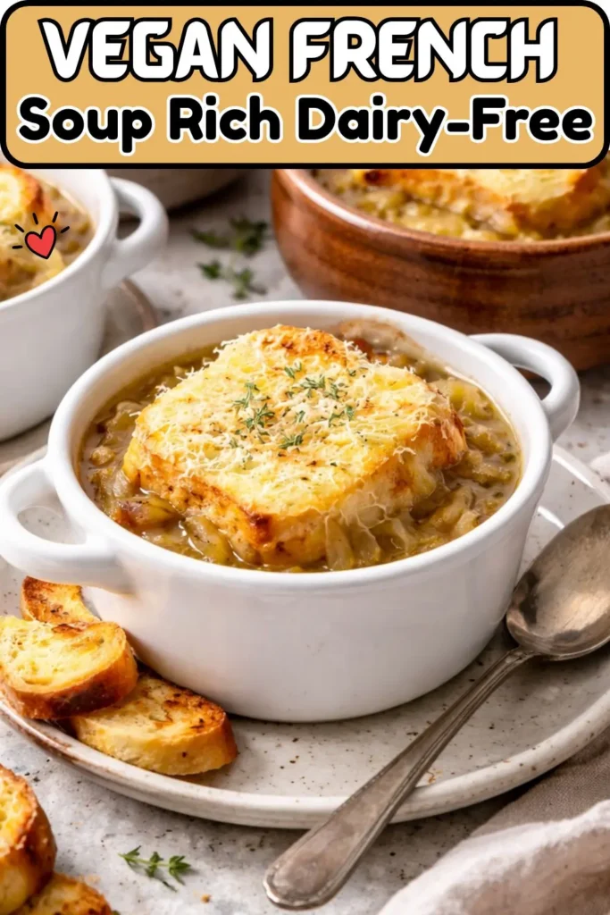 Vegan French Onion Soup Rich and Dairy-Free