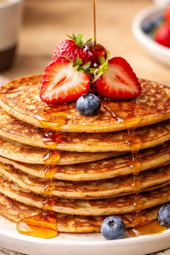Vegan Gluten-Free Banana Oat Pancakes