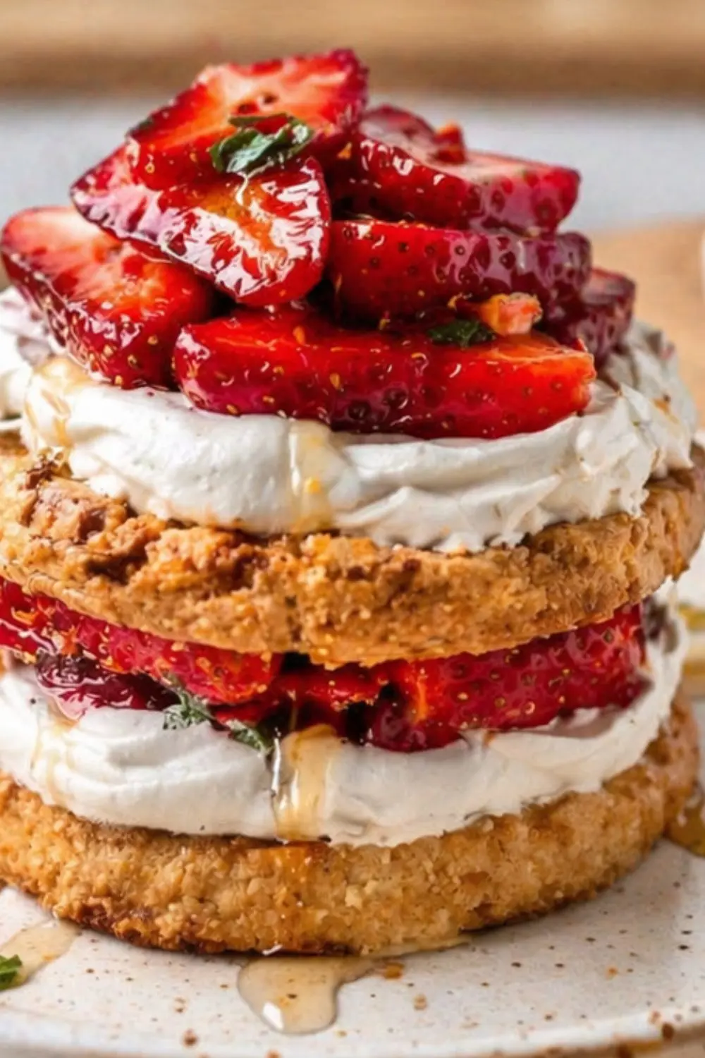 Vegan Strawberry Shortcake Waffles